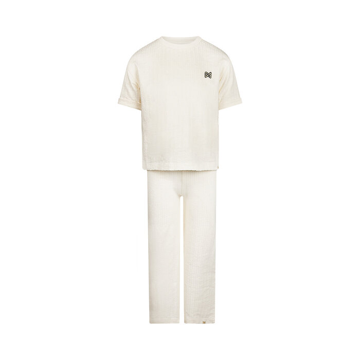 Koko Noko 2 pc set Off white, loose fit, T-shirt, Trousers, wide leg