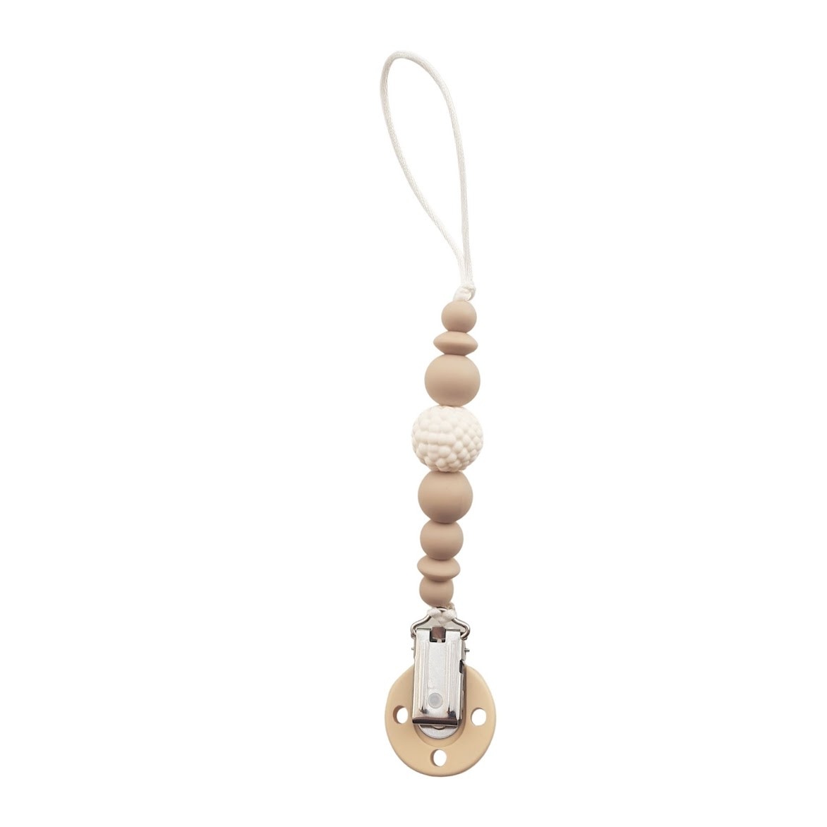 Chewies & more Newborn Clip Silicone Sheep Greige wool