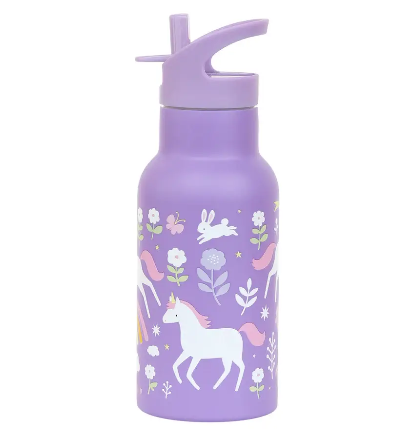 A Little Lovely Company RVS drinkfles: Unicorn Dreams
