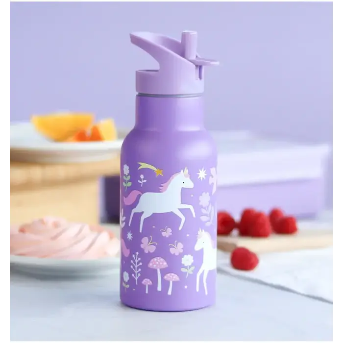A Little Lovely Company RVS drinkfles: Unicorn Dreams