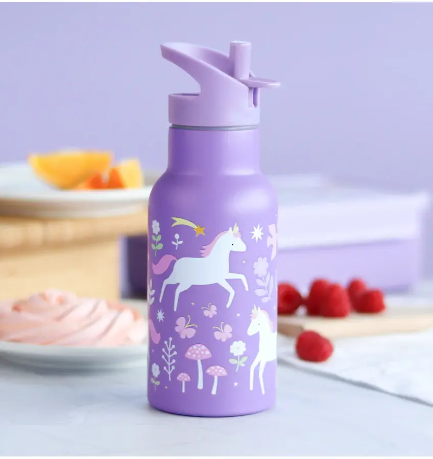 A Little Lovely Company RVS drinkfles: Unicorn Dreams
