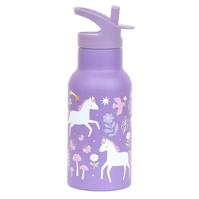 A Little Lovely Company RVS drinkfles: Unicorn Dreams