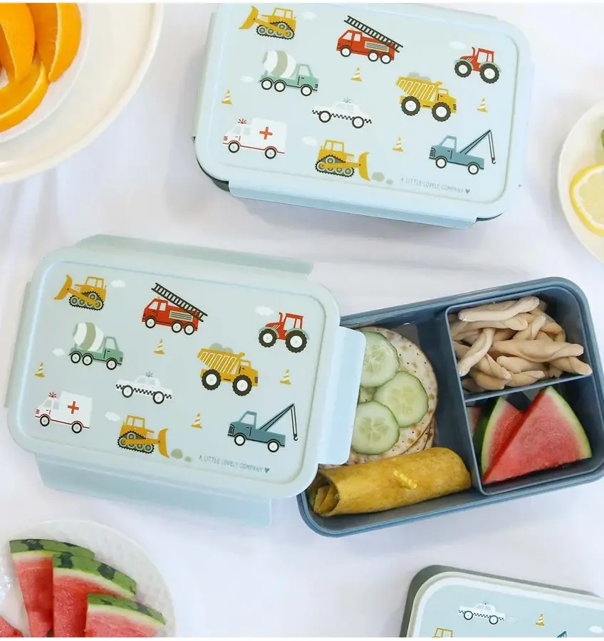 A Little Lovely Company Bento lunch box: Voertuigen