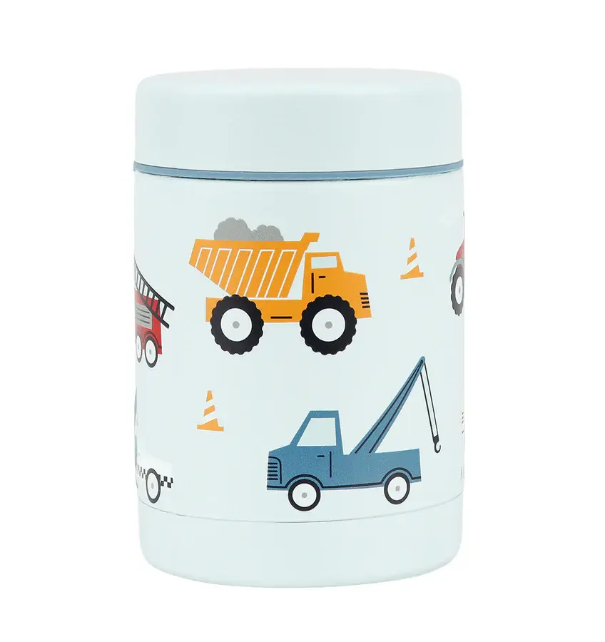 A Little Lovely Company Geïsoleerde RVS voedselpot: Voertuigen