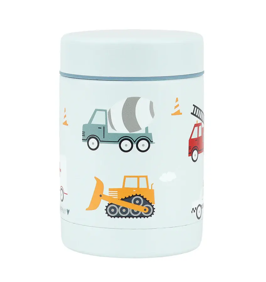 A Little Lovely Company Geïsoleerde RVS voedselpot: Voertuigen