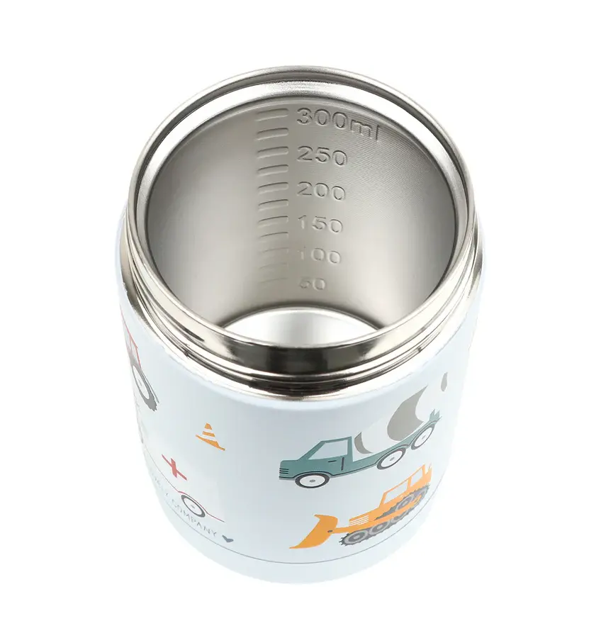 A Little Lovely Company Geïsoleerde RVS voedselpot: Voertuigen