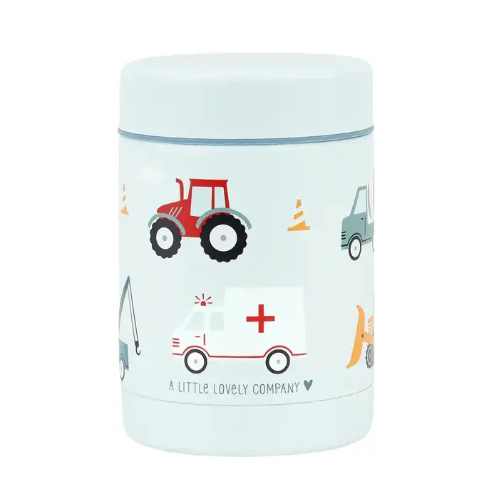 A Little Lovely Company Geïsoleerde RVS voedselpot: Voertuigen