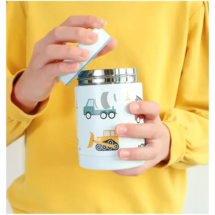 A Little Lovely Company Geïsoleerde RVS voedselpot: Voertuigen