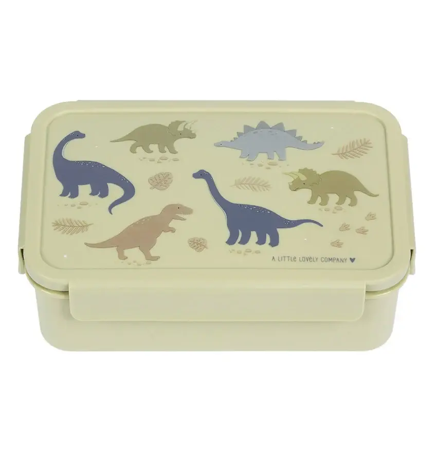 A Little Lovely Company Bento lunch box: Dinosaurussen