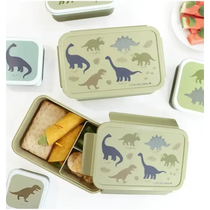 A Little Lovely Company Bento lunch box: Dinosaurussen