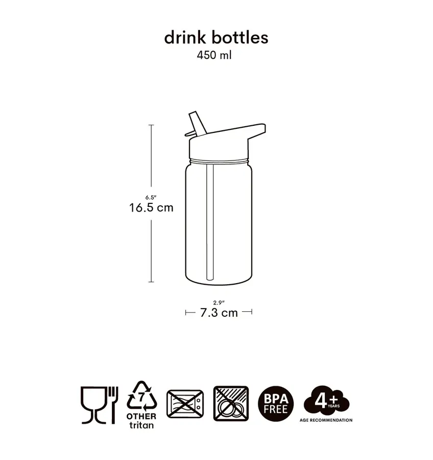 A Little Lovely Company Drinkfles: Dinosaurussen