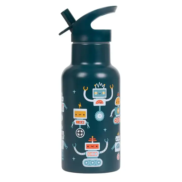 A Little Lovely Company RVS drinkfles: Robots