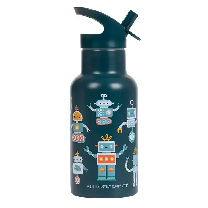 A Little Lovely Company RVS drinkfles: Robots