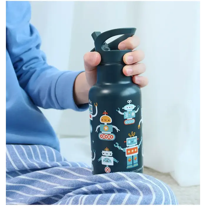 A Little Lovely Company RVS drinkfles: Robots