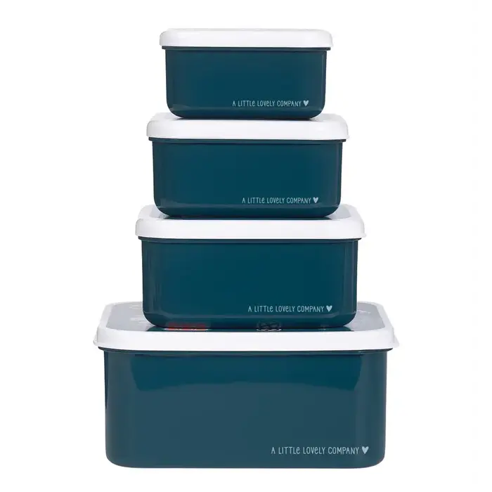 A Little Lovely Company Lunch & snack box set: Robots