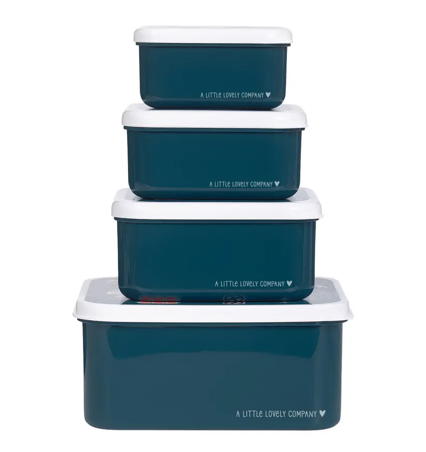 A Little Lovely Company Lunch & snack box set: Robots