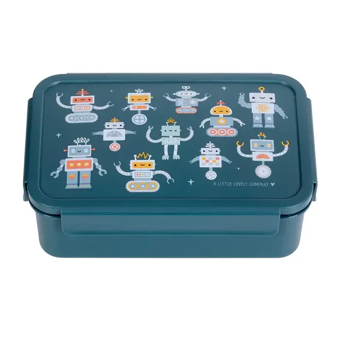 A Little Lovely Company Bento lunchbox: Robots