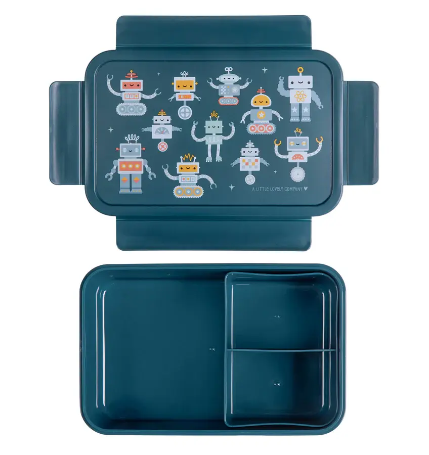 A Little Lovely Company Bento lunchbox: Robots