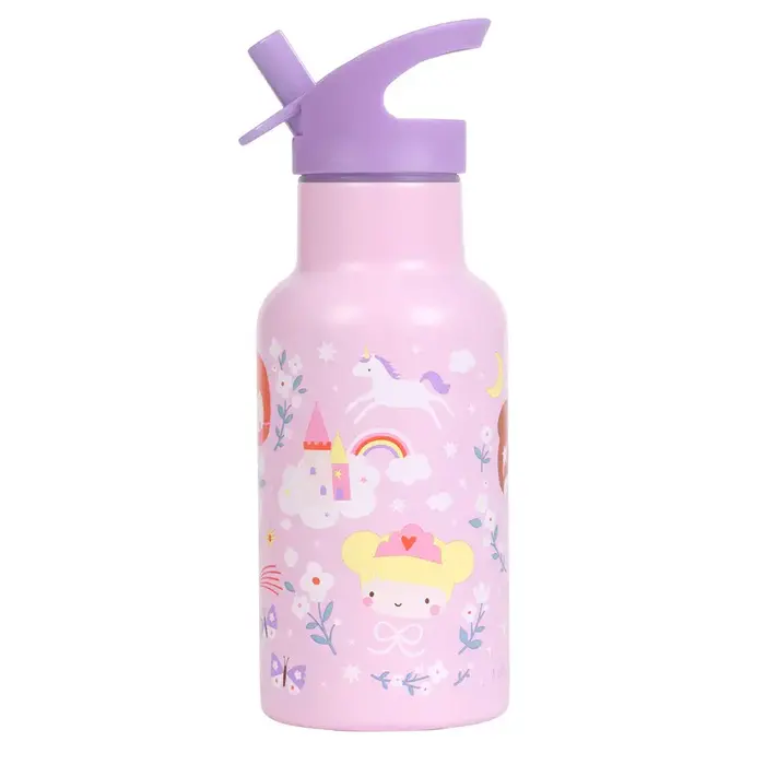 A Little Lovely Company RVS drinkfles: Prinsessen