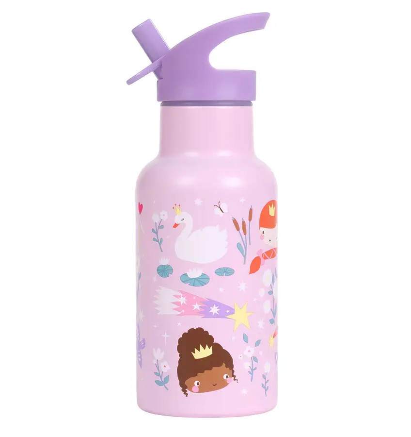 A Little Lovely Company RVS drinkfles: Prinsessen