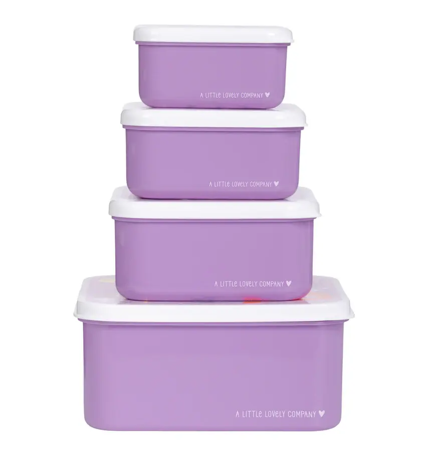 A Little Lovely Company Lunch & snack box set: Prinsessen