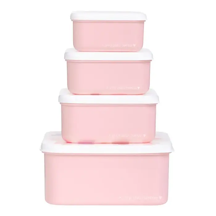 A Little Lovely Company Lunch & snack box set: Hartjes