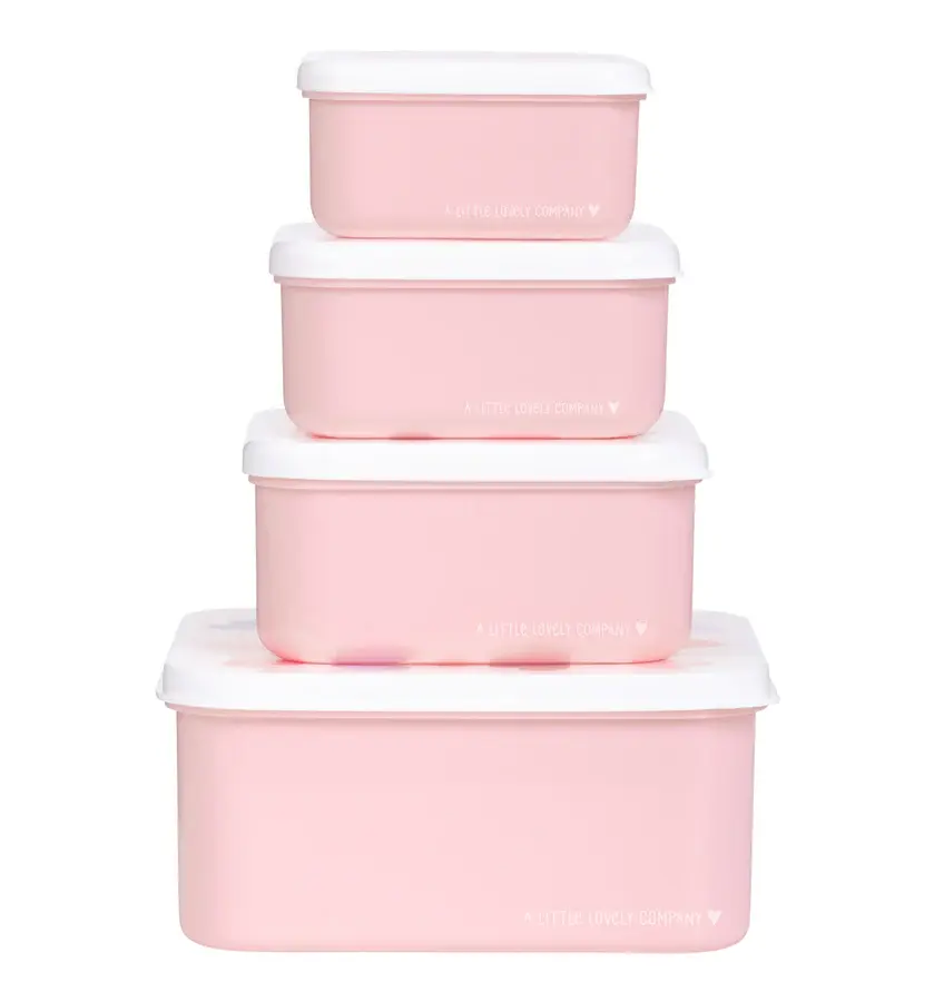 A Little Lovely Company Lunch & snack box set: Hartjes