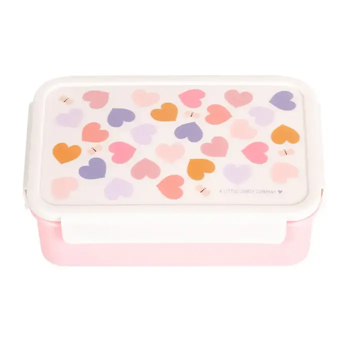 A Little Lovely Company Bento lunchbox: Hartjes