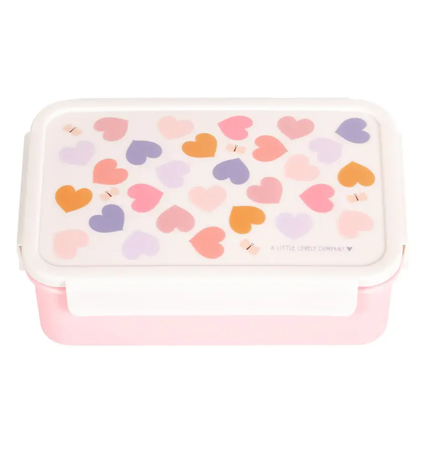 A Little Lovely Company Bento lunchbox: Hartjes