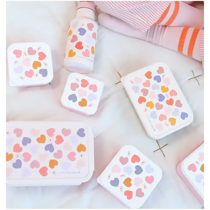 A Little Lovely Company Bento lunchbox: Hartjes