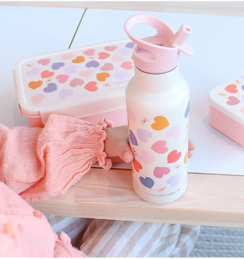 A Little Lovely Company Bento lunchbox: Hartjes