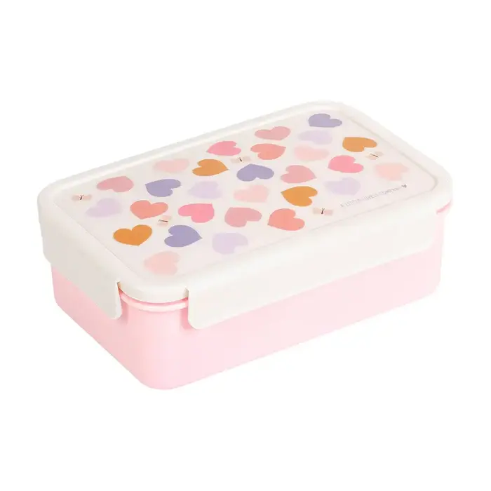 A Little Lovely Company Bento lunchbox: Hartjes