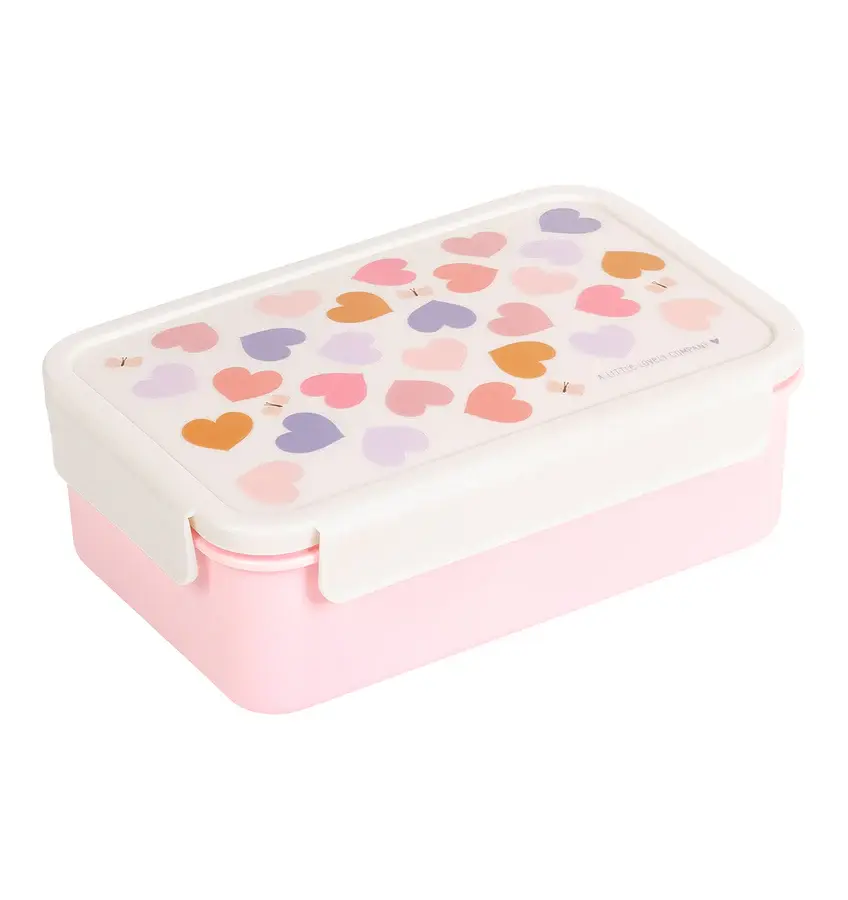 A Little Lovely Company Bento lunchbox: Hartjes