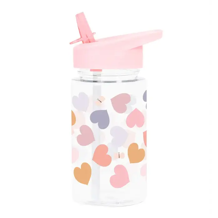 A Little Lovely Company Drinkfles: Hartjes