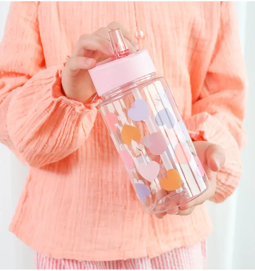 A Little Lovely Company Drinkfles: Hartjes