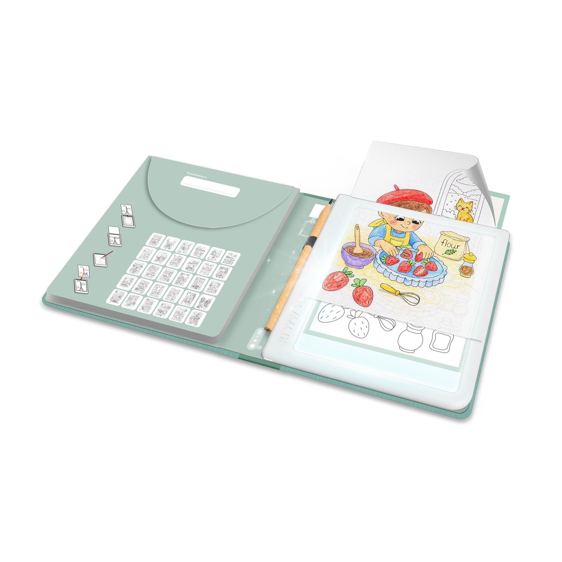 Kidywolf K-DRAW-PAD 6+ Food Around the World