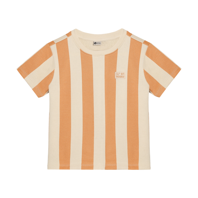 Daily7 T-shirt Big Stripe Sandstone
