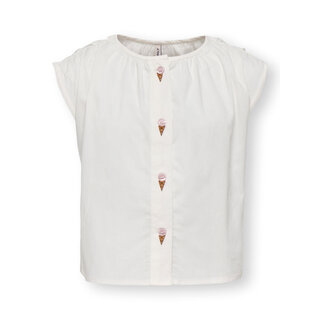 Kids Only KMGLINA MY SL SHIRT WVN White