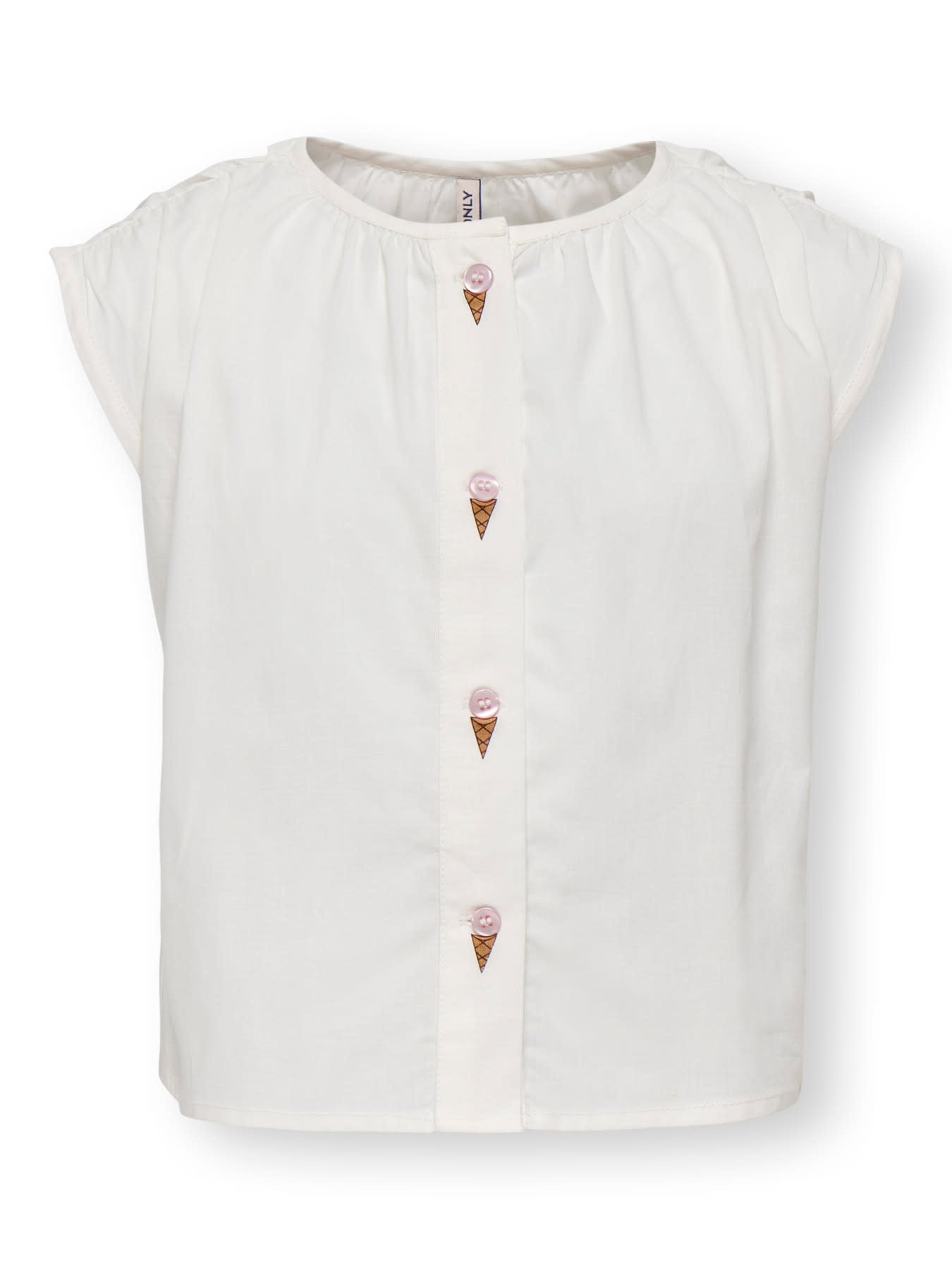 Kids Only KMGLINA MY SL SHIRT WVN White