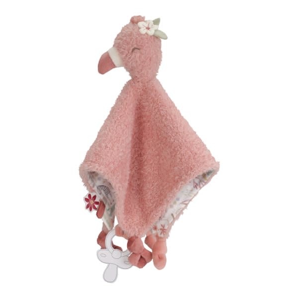 Little Dutch Knuffeldoekje Flamingo - Roze - Safari Friends GRS