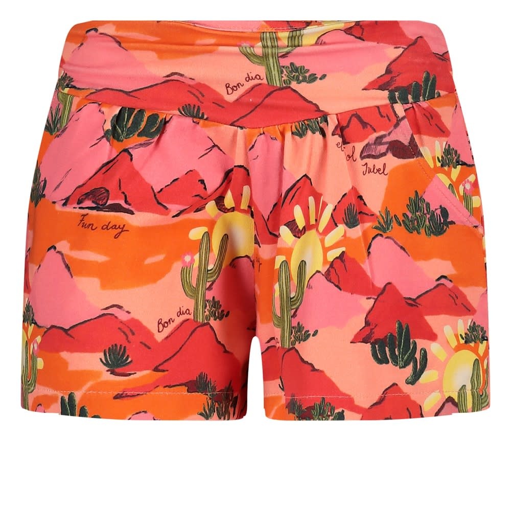 Jubel Short AOP Zalm - Salsa Sunset