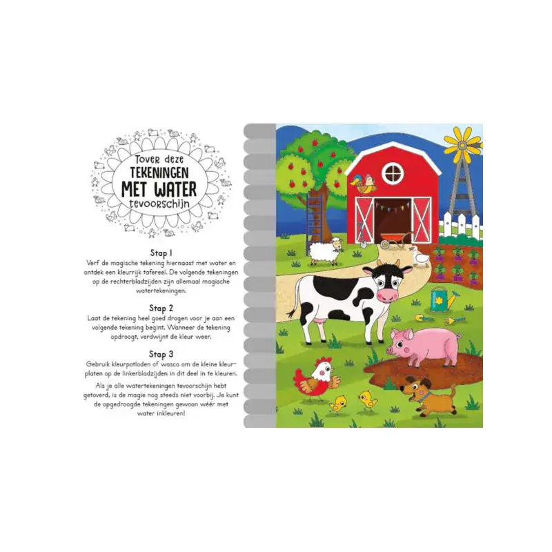 Lantaarn publishers Magisch waterkleurboek Boerderij