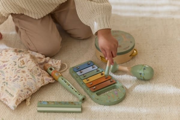 Little Dutch Muziekset - Groen - Safari Friends FSC