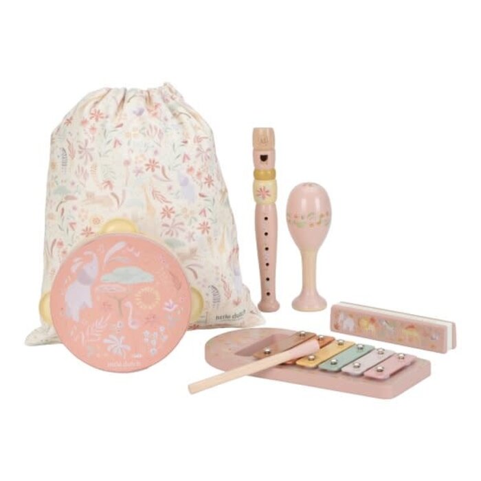Little Dutch Muziekset - Pink - Safari Friends FSC
