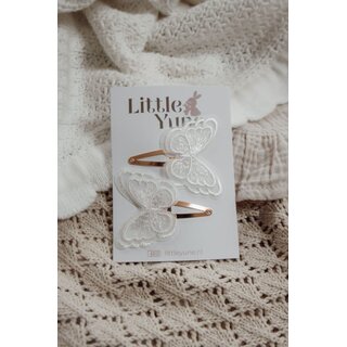 Little Yune Haarspeldjes | Butterfly - Wit