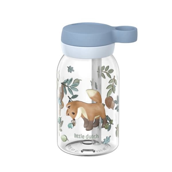Mepal drinkfles met rietje campus 450 ml - forest friends
