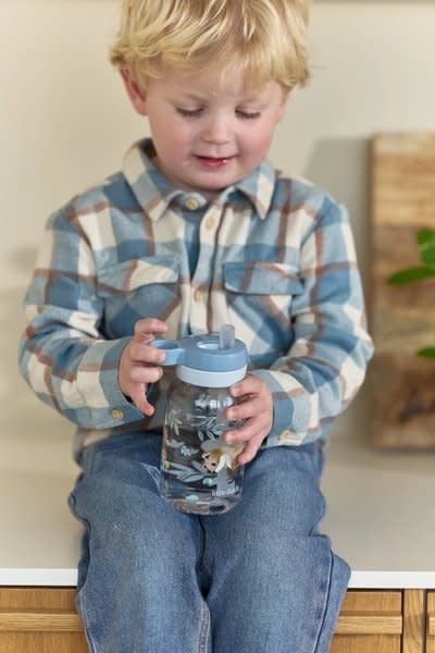 Mepal drinkfles met rietje campus 450 ml - forest friends