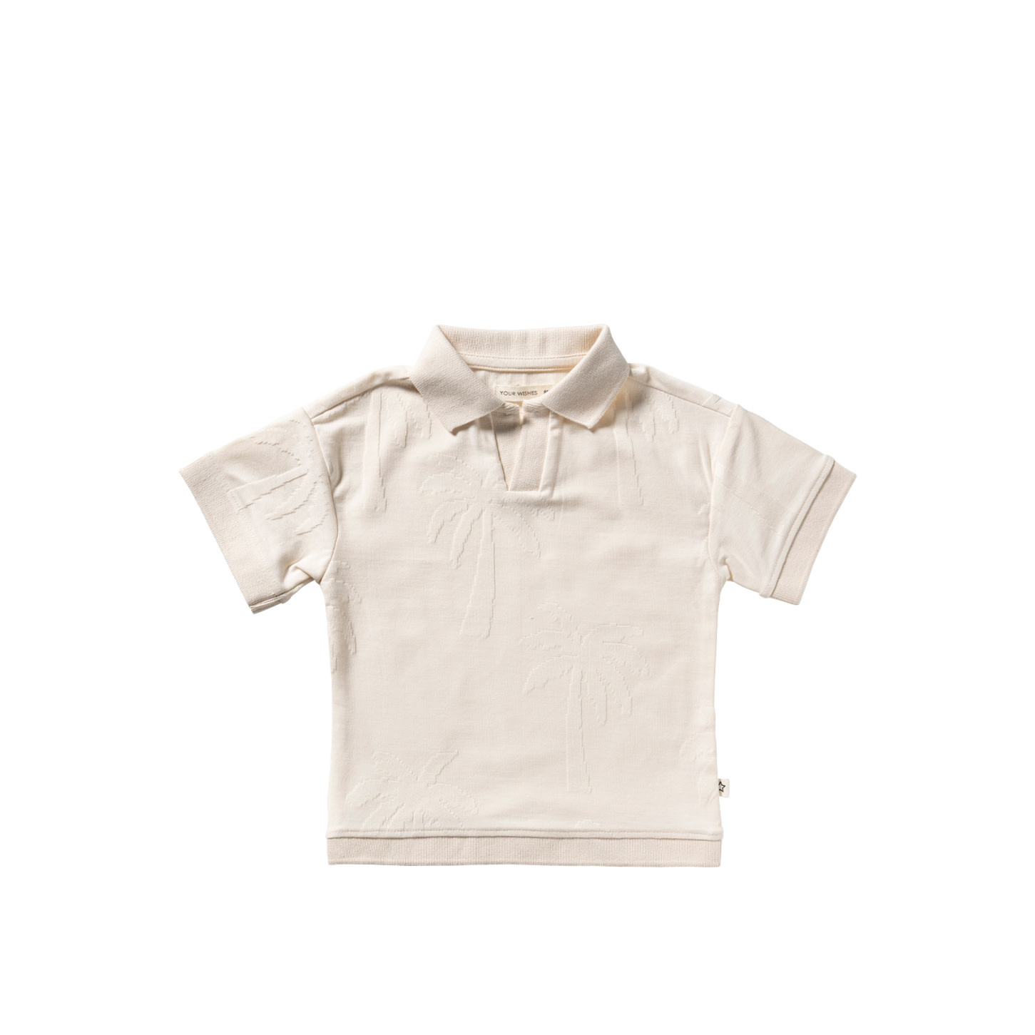 Your Wishes Stamped Palms | Casual Polo White Swan
