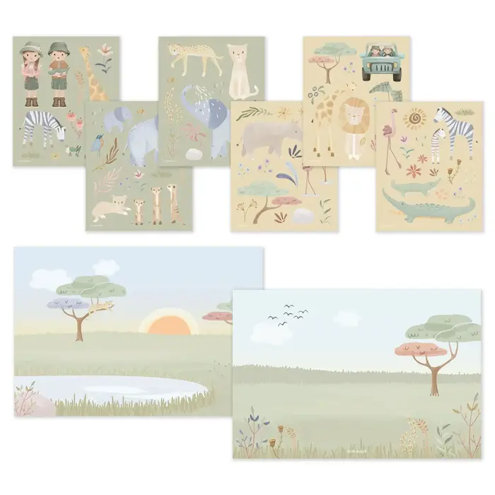 Little Dutch Stickerset - Jim en Rosa