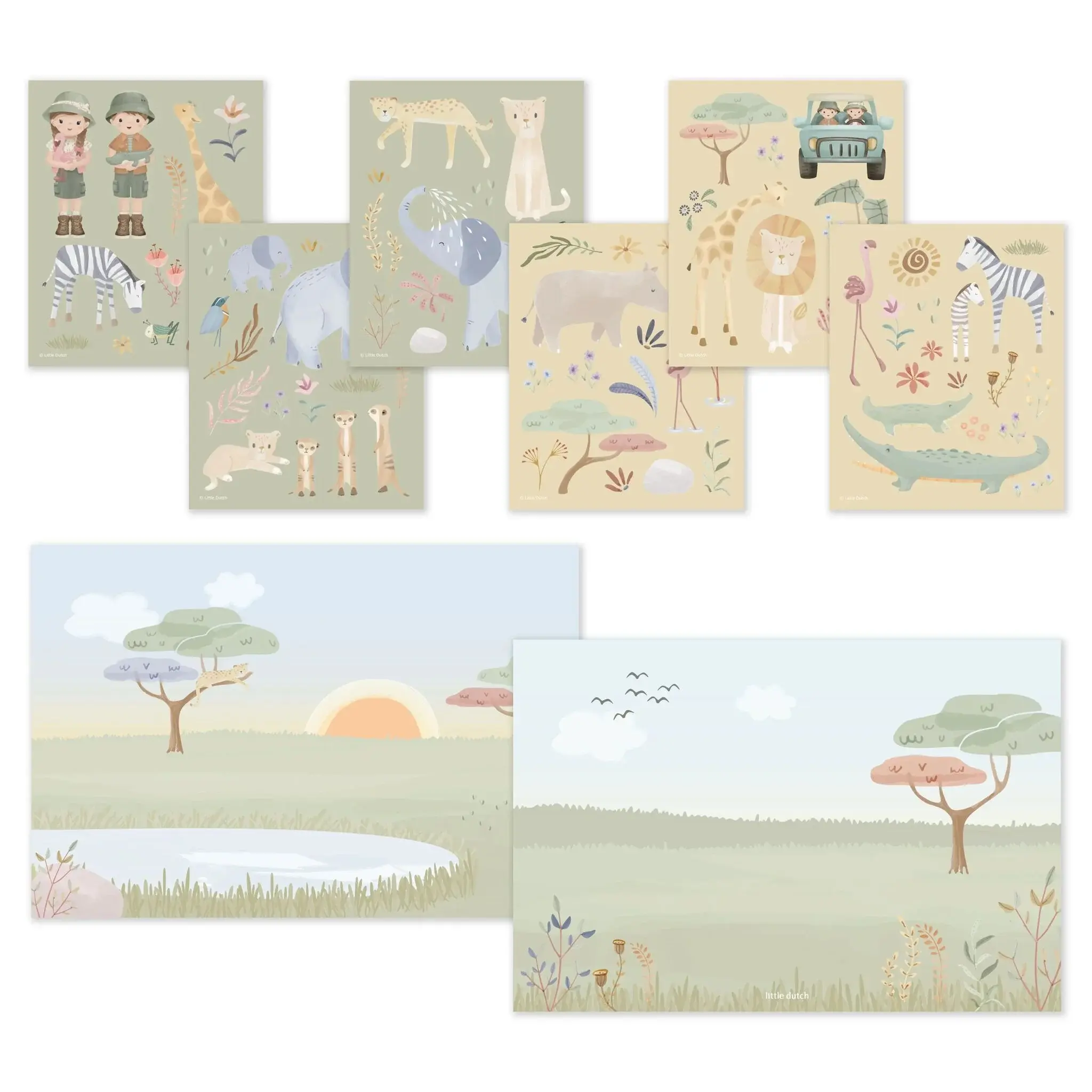 Little Dutch Stickerset - Jim en Rosa